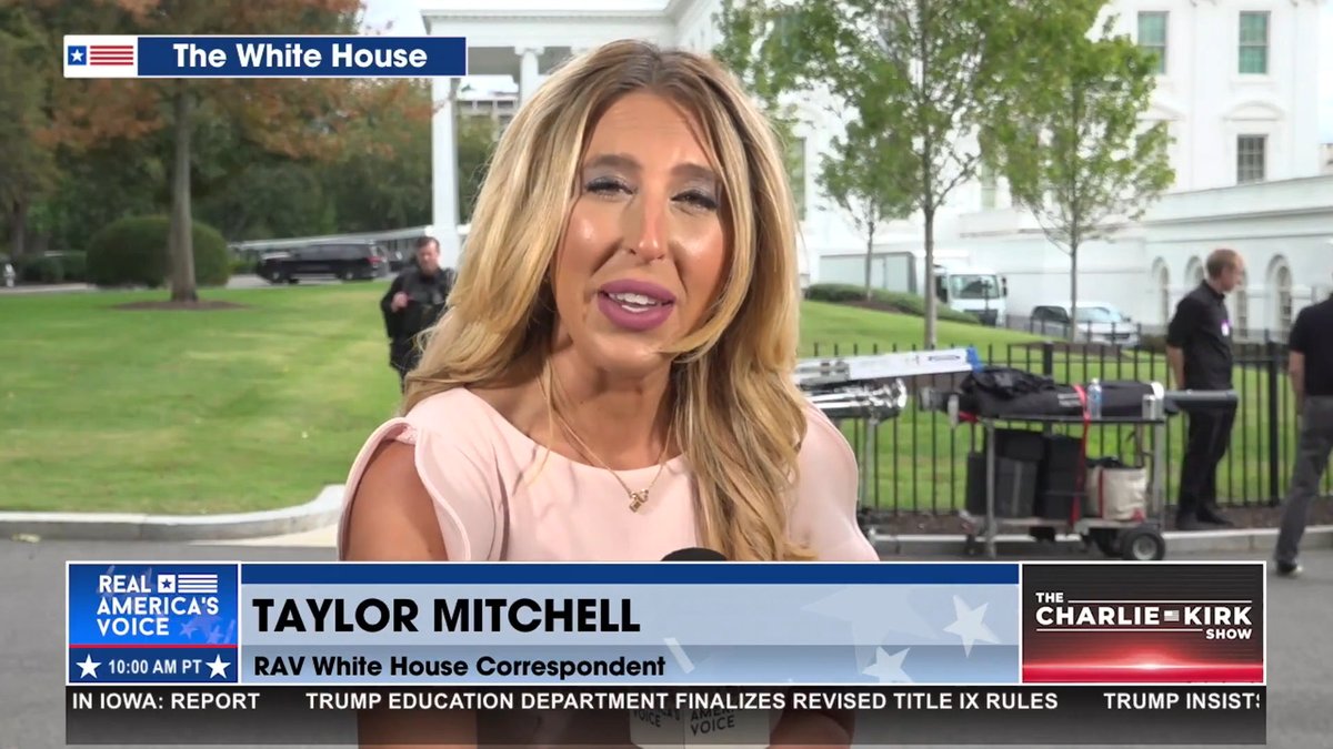 HAPPENING NOW: RAV MOVING INTO THE OVAL OFFICE AHEAD OF POTUS' ANNOUNCEMENT Watch AT as President Donald J. Trump is set to make an announcement on the steel plant being built in Iowa, 2pm ET. Taylor Mitchell