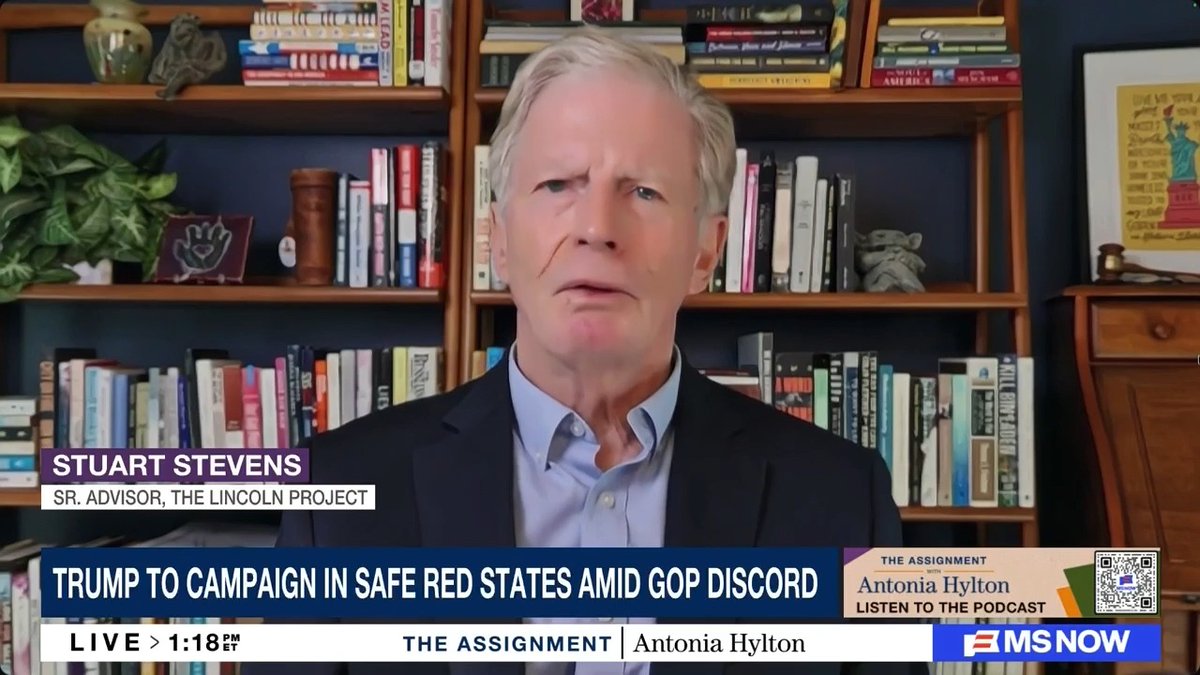 Even Trump's own party don't want him anywhere near them. America hates him and he just doesn't get it. Watch LP Senior Advisor @StuartPStevens on MSNOW: