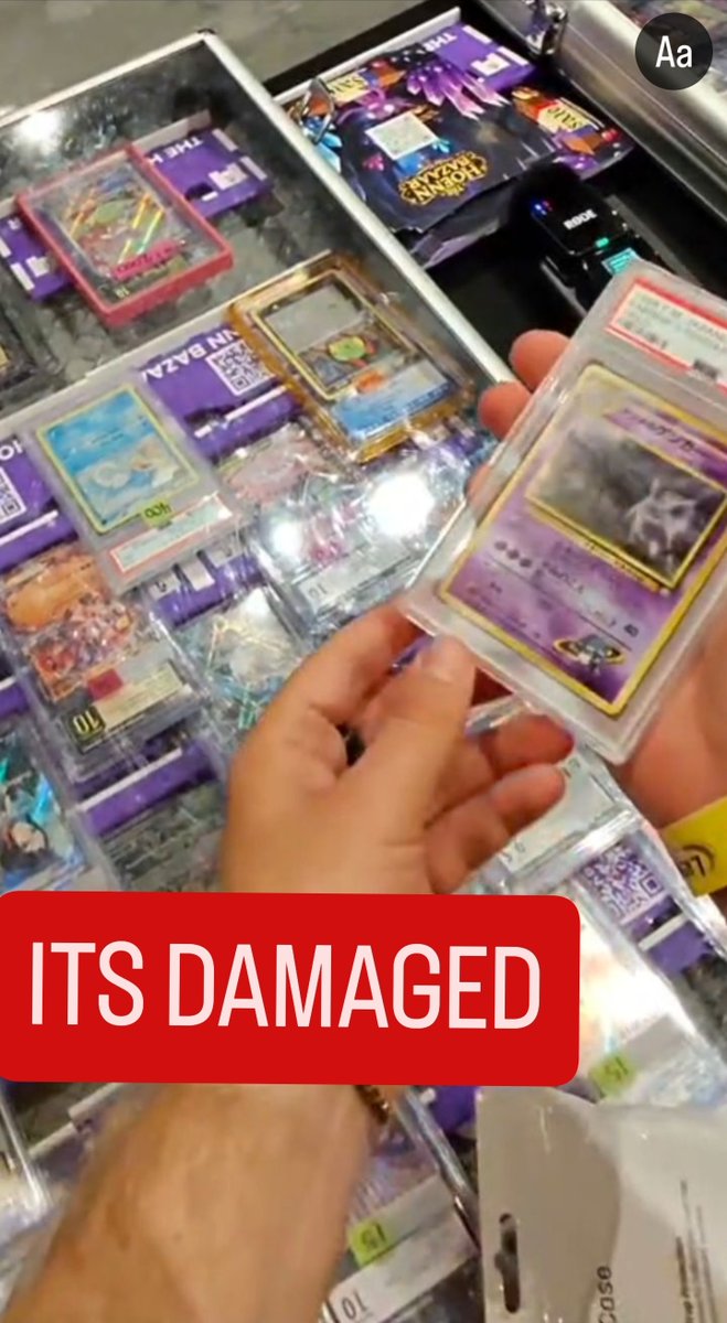 TAKE THE GUARD OFF before you buy! #psacards #gradedguard #gengar #cardshow #gradedcards