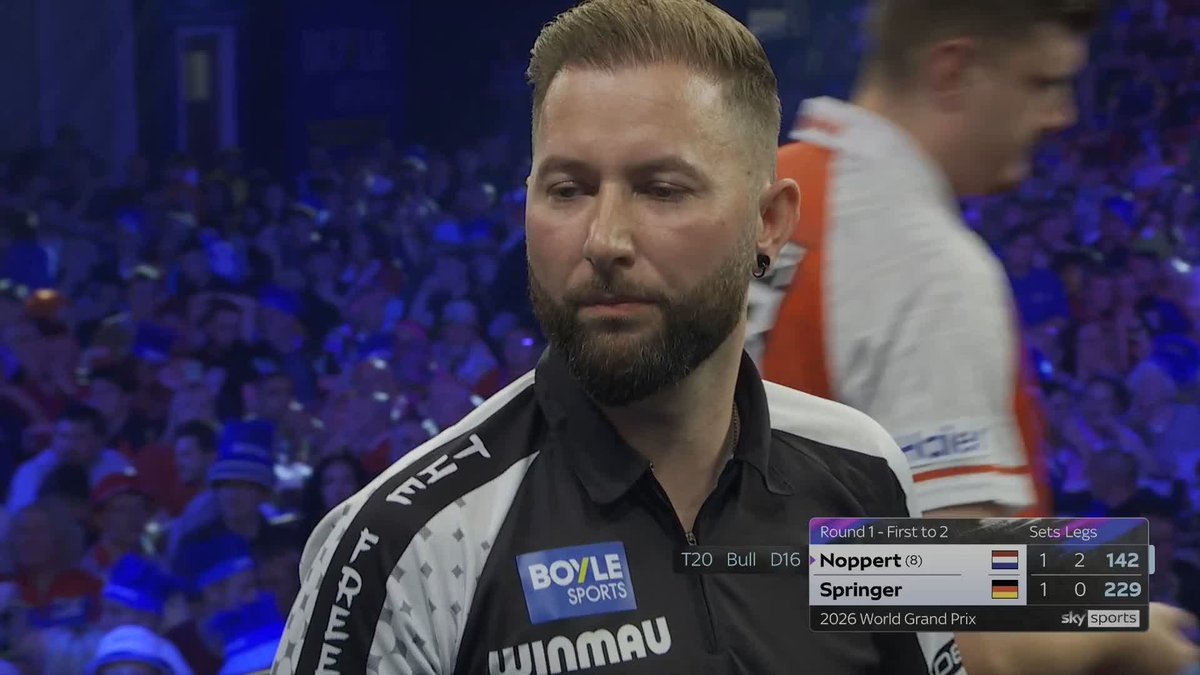 NOPPERT CHARGES THROUGH 💪 Danny Noppert beats Niko Springer 2-1 in the opener of the 2026 BOYLE Sports World Grand Prix