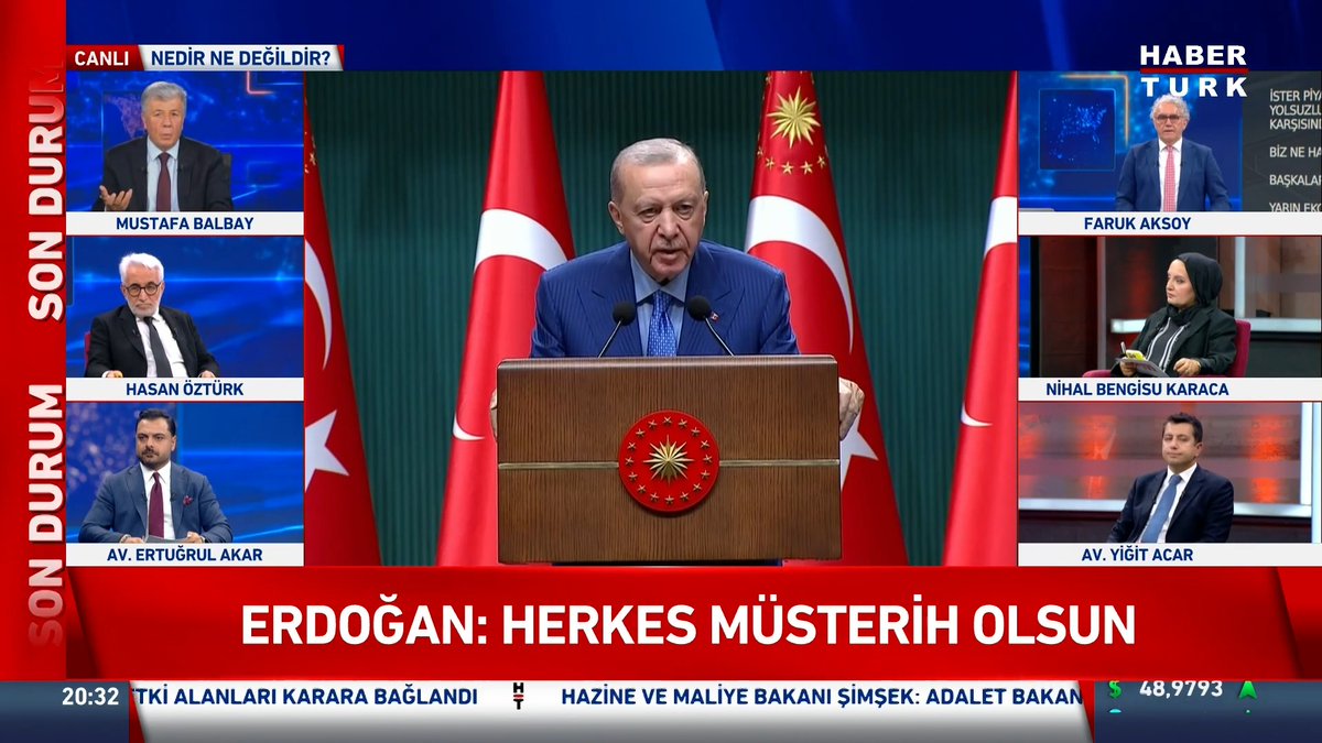 📌Cumhurbaşkanı Erdoğan: Herkes müsterih olsun. Gazeteci Mustafa BALBAY #NedirNeDeğildir’de değerlendirdi.
