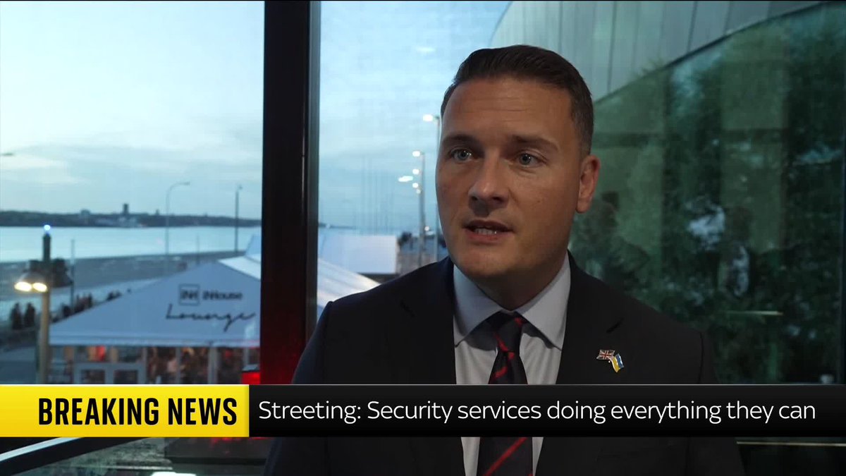 BREAKING: Defence Secretary Wes Streeting says the decision to bail five men arrested near RAF Fairford is an "operational decision" taken by the police. He's speaking after the government held a COBRA meeting about the incident. Sky 501