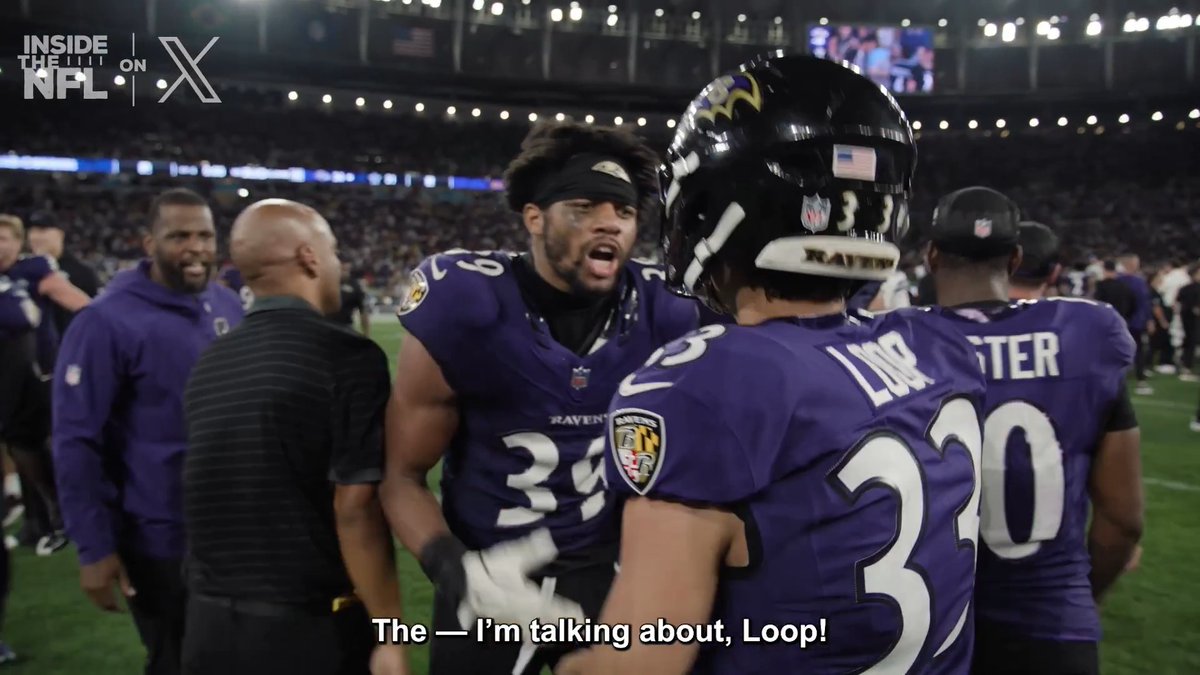 Everyone was so hype for Tyler Loop postgame in Rio 🥹 @nflbrasil @insidethenfl Week 3 Mic'd Up on X