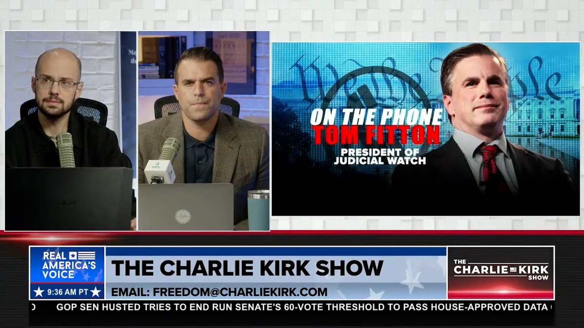 .Tom Fitton: New Emails Show Utah Valley University Staff Hated Charlie Kirk! READ: