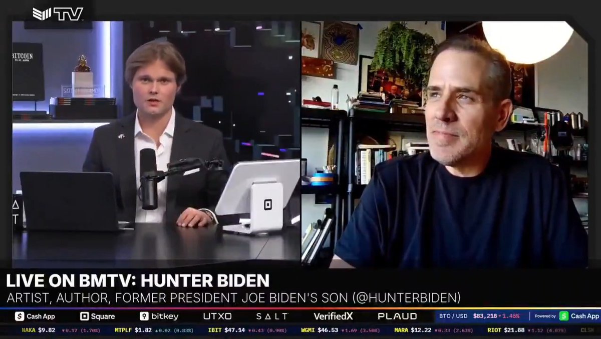 JUST IN: 🇺🇸 Former President Joe Biden's son Hunter Biden says Bitcoin is going to $220,000 by 2028 👀