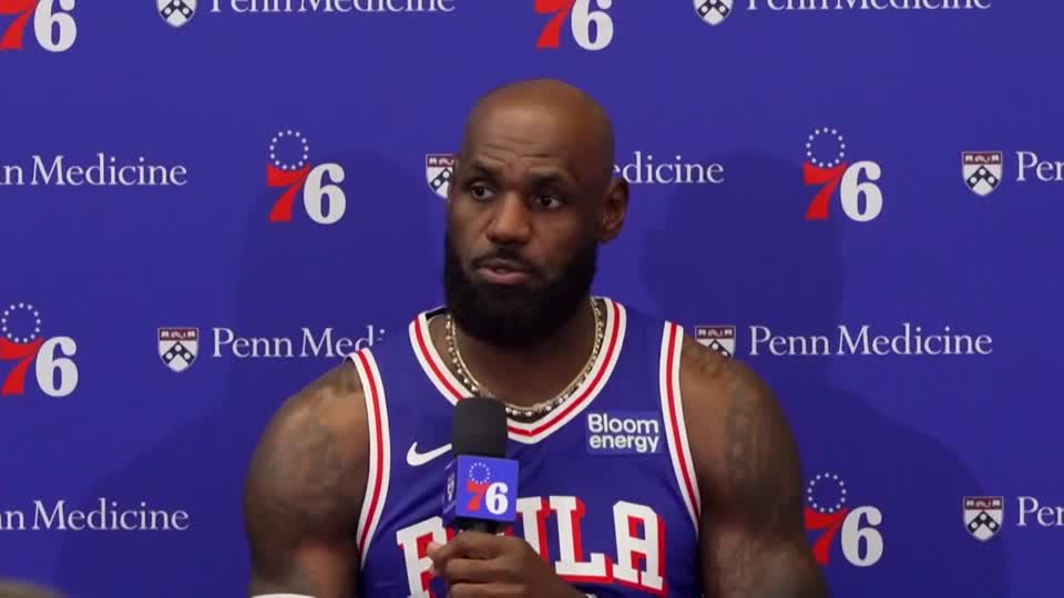 During media day for the Philadelphia 76ers, LeBron James spoke about his expectations for the upcoming season after leaving the Los Angles Lakers, saying, ‘I didn't leave my family to lose in the second round’