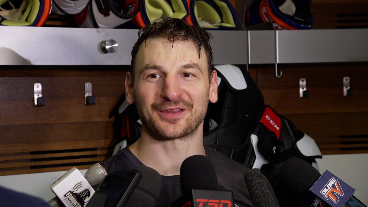"It's have a good first game, have a good second game. Keep continuing to build what we wanna look like, who we wanna be & that takes a season to do." Zach Hyman on the #Oilers mindset heading into the start of the season. Enterprise | #LetsGoOilers