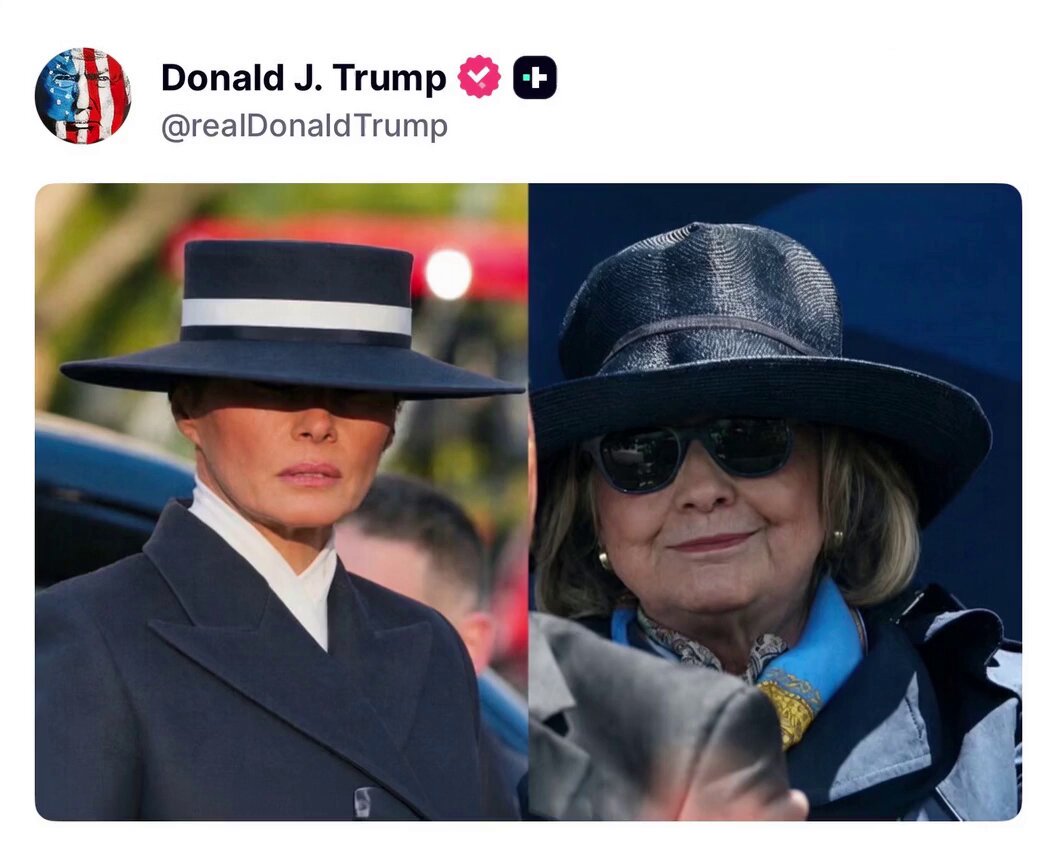🚨 JUST NOW: President Trump just showed that there is ZERO comparison between First Lady Melania Trump — stunning and elegant — versus Hillary Clinton, an evil witch Greatest First Lady in modern history! 🇺🇸
