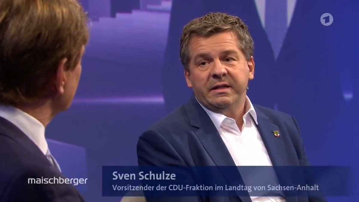 Die AfD sei „keine Partei, die Deutschland am Ende wirklich nach vorn bringen kann“, sagt Sven Schulze. „Sie merken jetzt, dass Regieren doch was anderes ist als Oppositionspartei zu sein, wo man alles Mögliche versprechen kann.“ #maischberger
