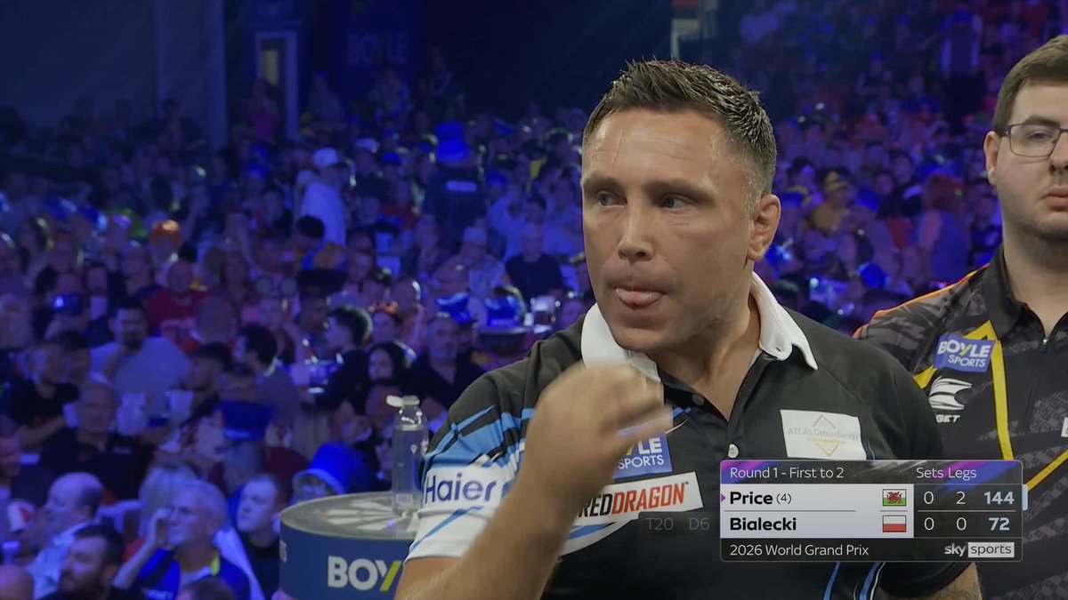 Gerwyn Price storms to a 1-0 lead ⚡️ 📺 #WGPDarts | R1