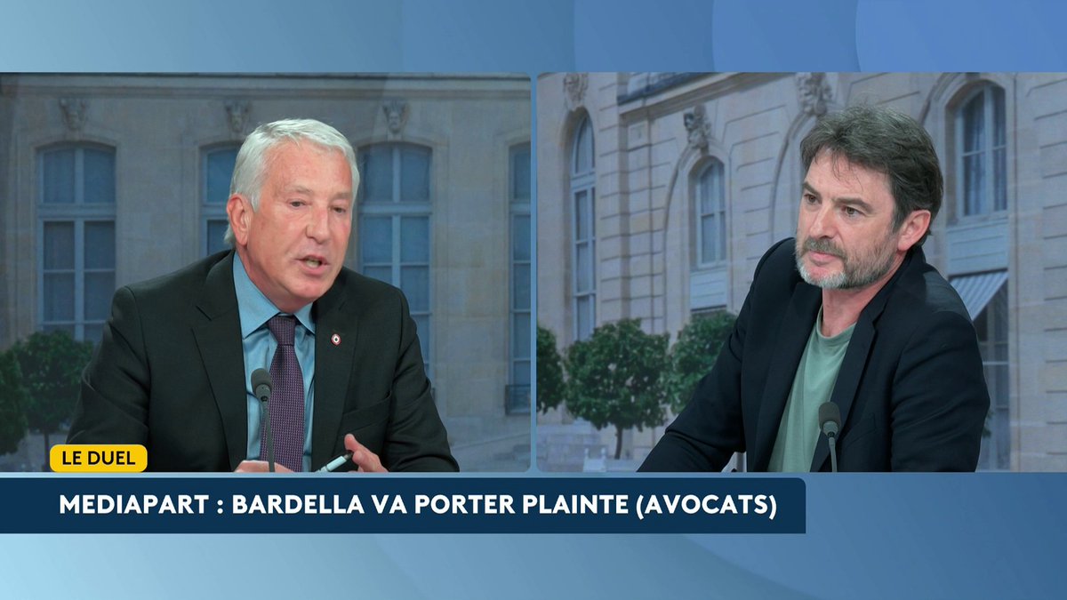 🔴 Alors que Bardella conteste les accusations d'antisémitisme de Mediapart, le passé des membres du RN est exhumé "Dites-le que Jean-Marie Le Pen était antisémite, ce n'est quand même pas compliqué", lance le député Modem Erwan Balanant au député RN Philippe Ballard. #AvantLe20h #canal16