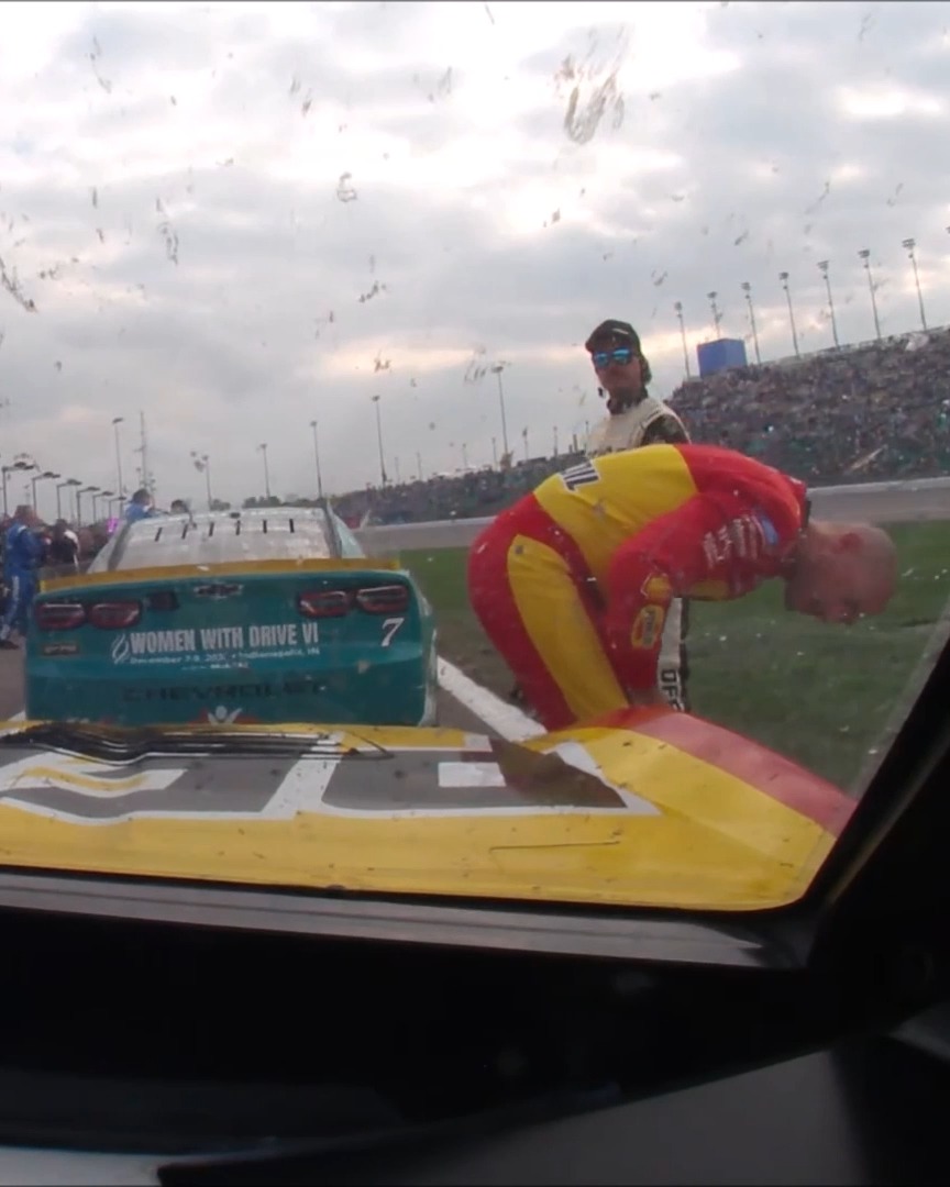 This issue with just three laps to go cost Joey Logano some valuable points.