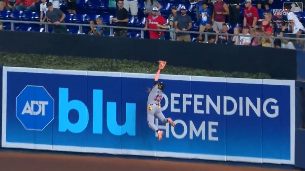 Ronald Acuña Jr. captures the Play of the Week with this leaping grab!