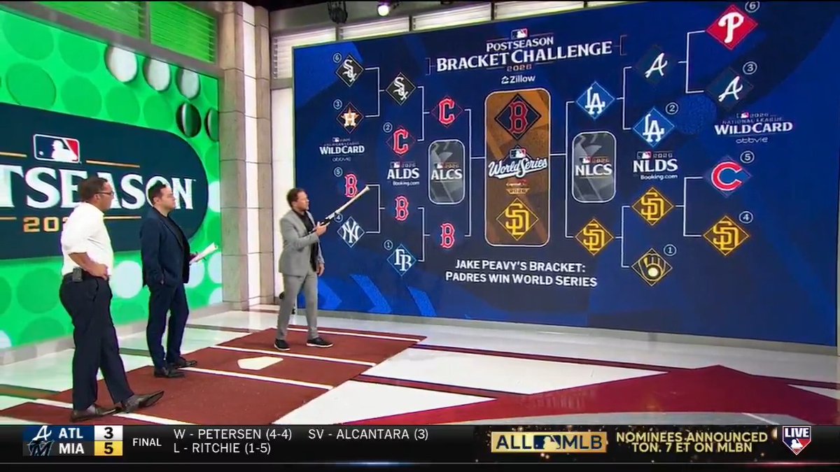 Jake Peavy and DeRo's World Series predictions: Peavy: SD over BOS DeRo: MIL over TB