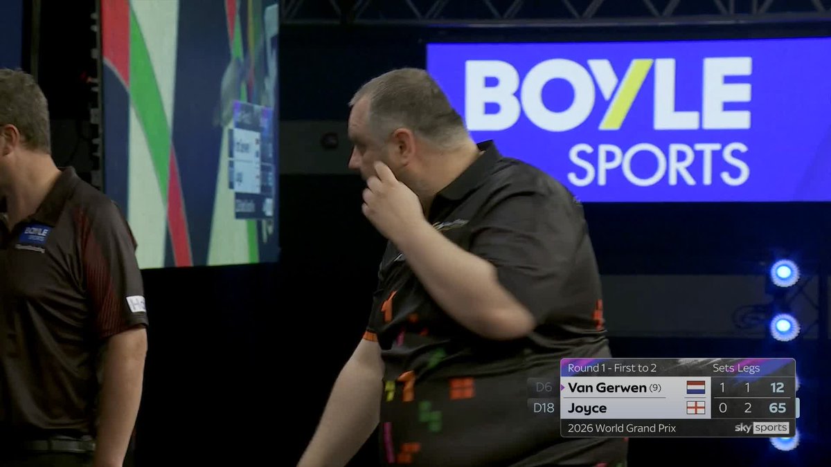 Ryan Joyce levels at 1-1… ⚖️ 📺 #WGPDarts | R1