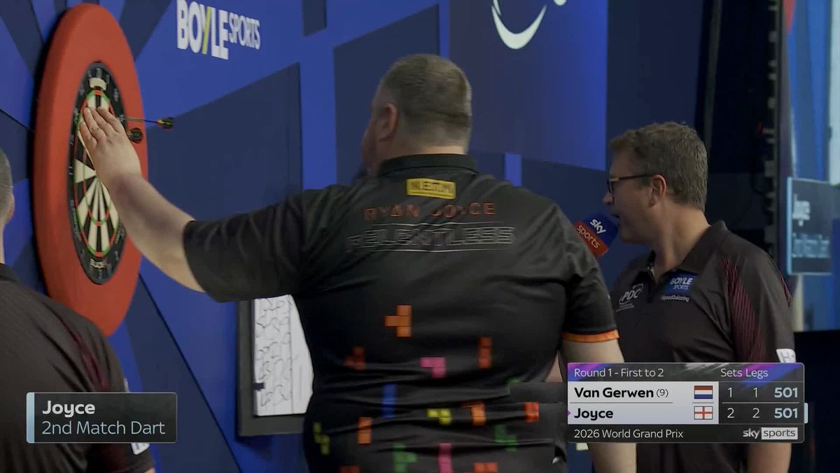 JOYCE DOWNS MVG! Ryan Joyce comes back from a set down to eliminate six-time champion Michael van Gerwen 2-1! 😳 📺 #WGPDarts | R1
