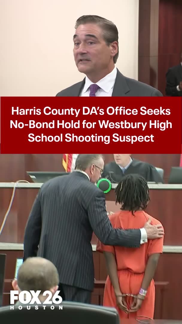 Harris County District Attorney Sean Teare announced that prosecutors are seeking to hold the suspect accused in the fatal shooting near Westbury High School without bond. Teare explained that under Texas Article 11D, prosecutors have the legal ability to ask a judge to deny bond for severe felony offenses such as murder to ensure public safety while cases move through trial. “Children should feel safe at their schools, and that’s not the case right now,” Teare said, emphasizing the need for stricter accountability and common-sense gun safety measures.