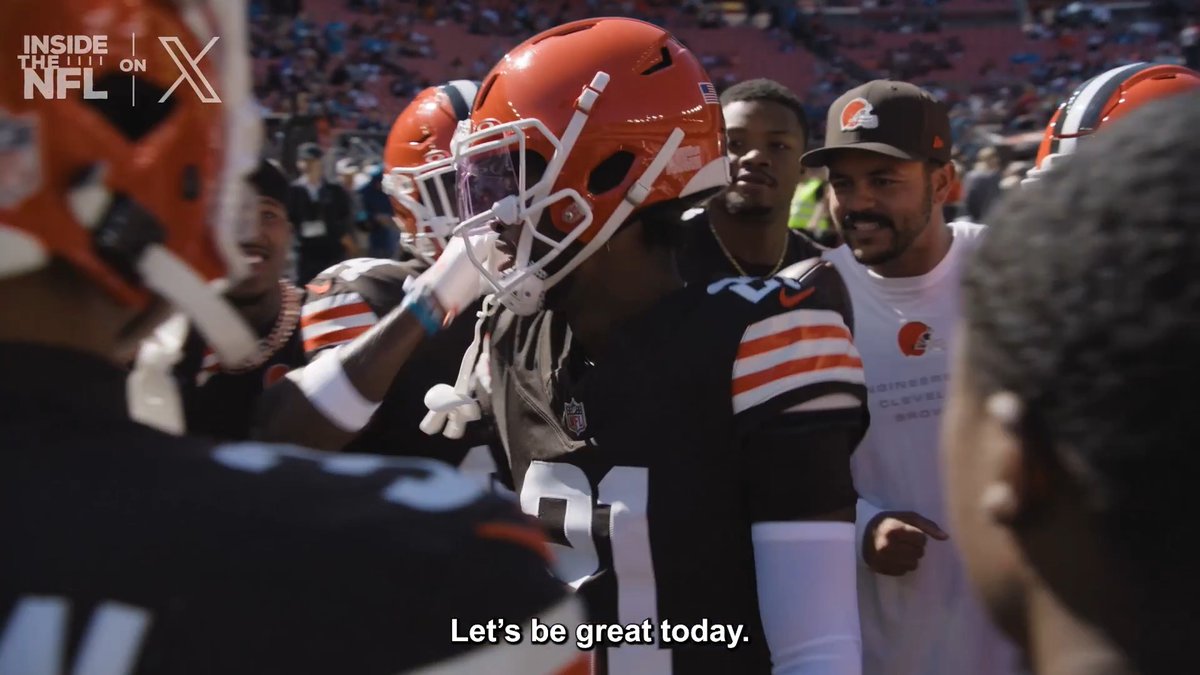 Denzel Ward was everywhere on the field against the Panthers 🫡 @insidethenfl Week 3 Mic'd Up on X