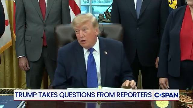 Reporter: โWhatโs your message to voters before the midterms?โ Trump: โWeโre running against Communists, lunatics, socialistsโฆโ