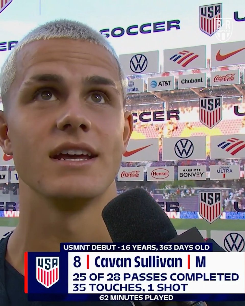 With his first cap in the books, Cavan Sullivan is ready to keep growing with the USMNT 🇺🇸