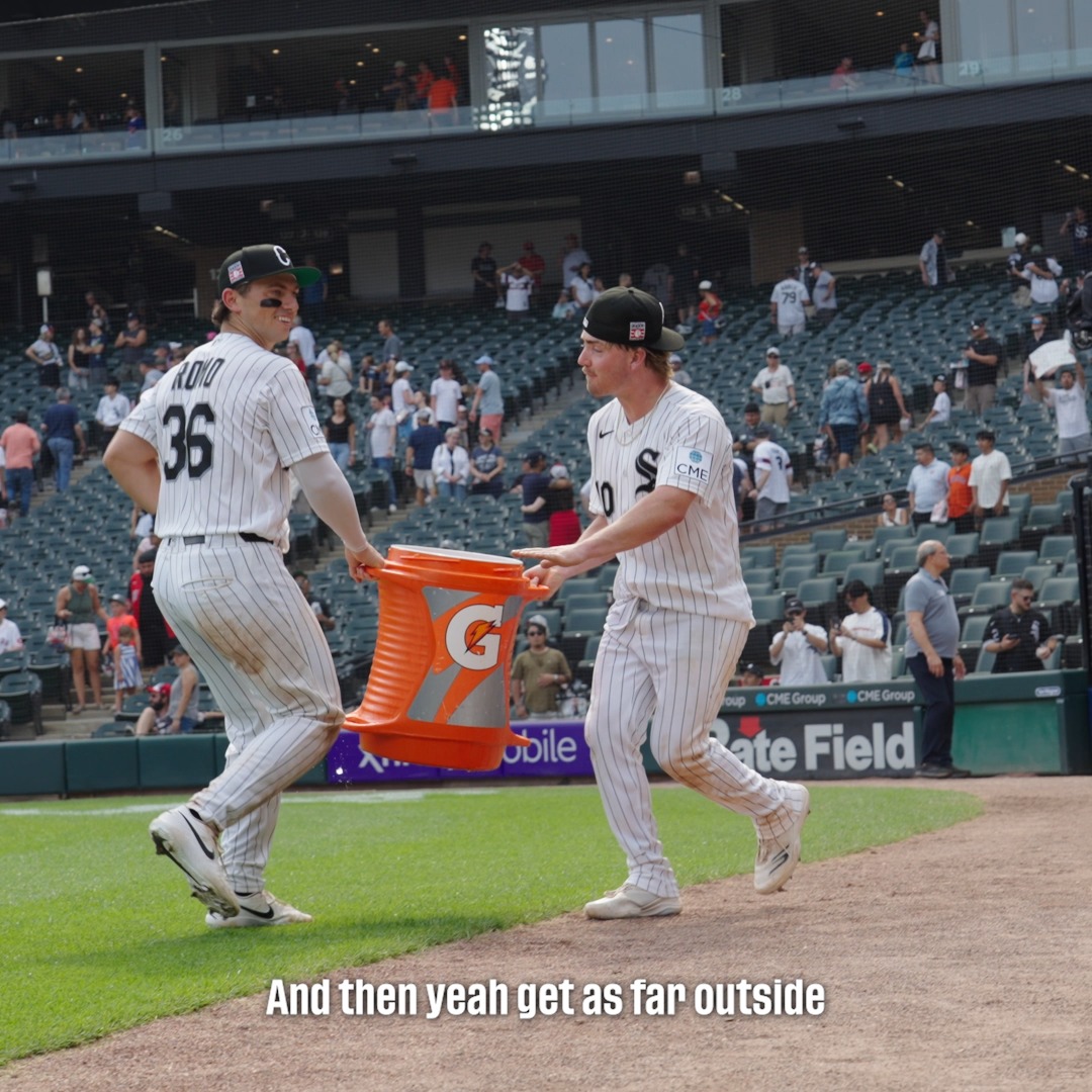 Chase is the king of the Gatorade bath and has it down to 𝘦𝘹𝘢𝘤𝘵 science 🧪 Catch this segment and more in Episode 8 of Beyond 162, presented by Rate: