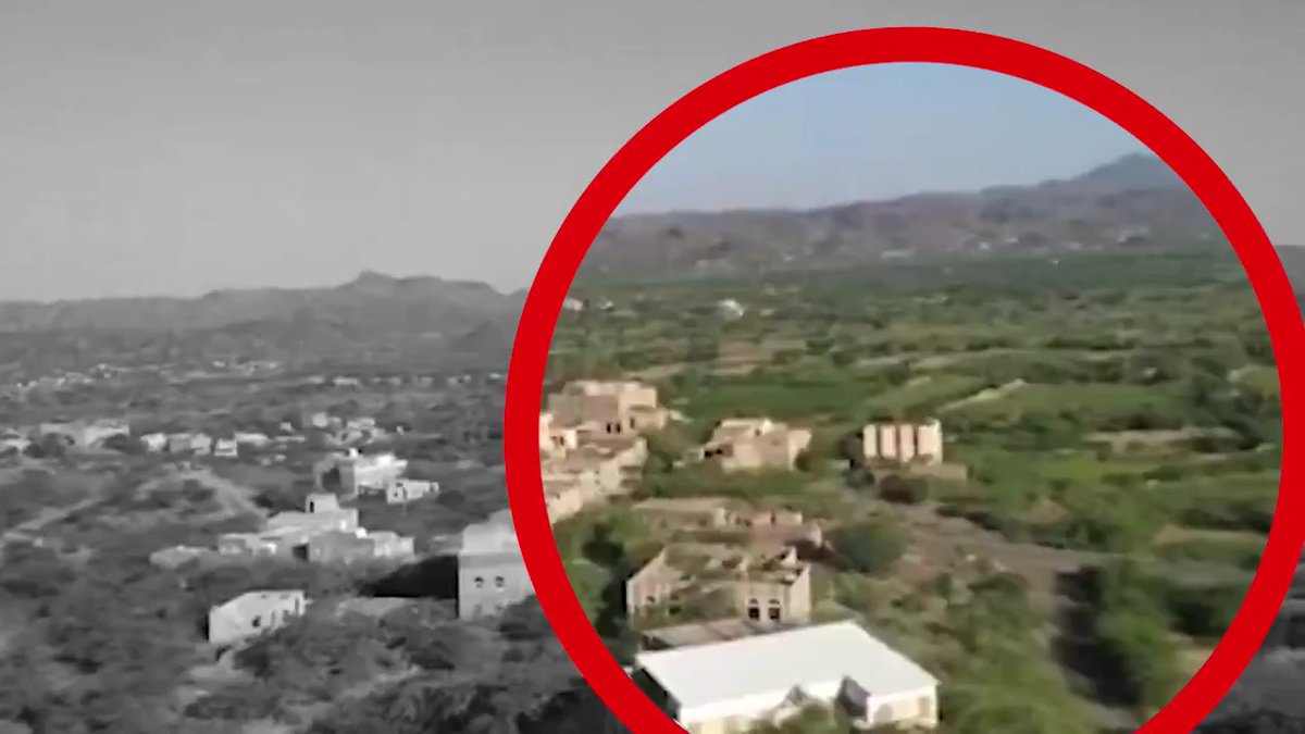 فضيحة جديدة للحوثي يفجرون المنازل ويستهدفون المدنيين ومن ثم يستعرضون انه قصف طيران ؟ وين نزول الصاروخ؟