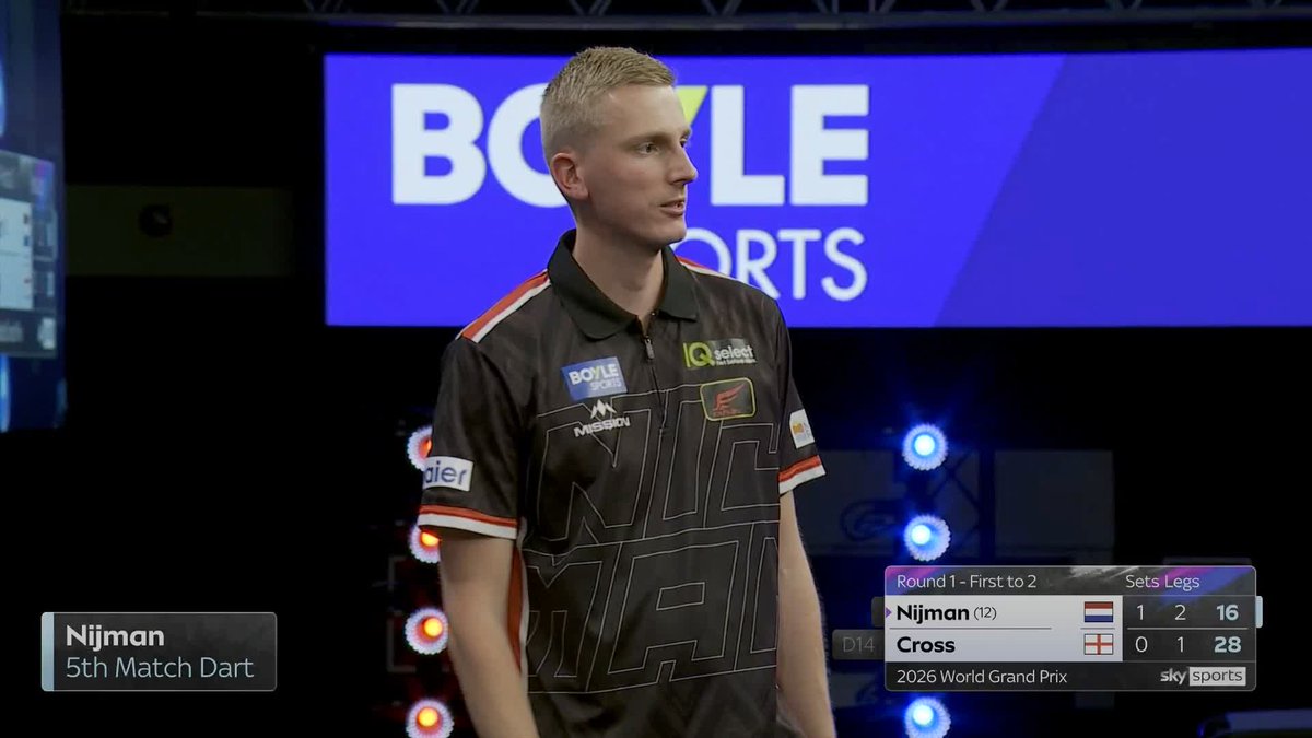 NIJMAN GETS THROUGH! Wessel Nijman completes Monday evening's action with a straight-sets win over Rob Cross! 📺 #WGPDarts | R1