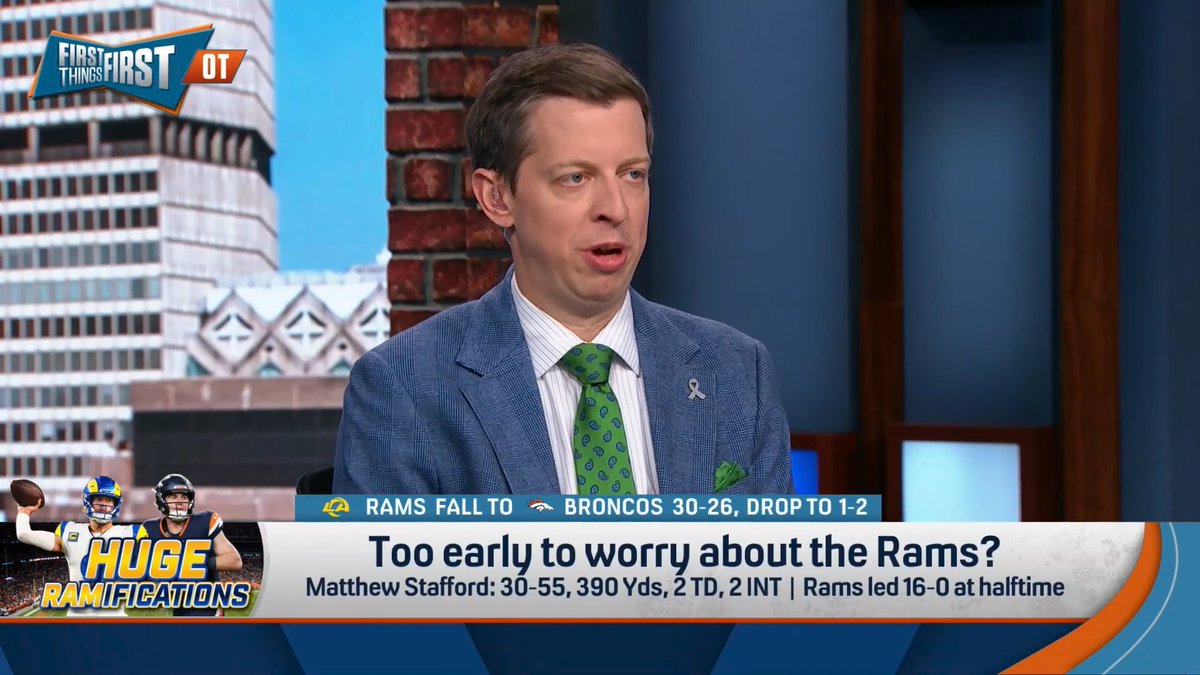 Too early to worry about the Rams? Danny Parkins weighs in: “Not at all because this is the ultimate S.B.O.B. team… As we sit here today, I would guess that the first 3 weeks of the season cost them home field advantage.”