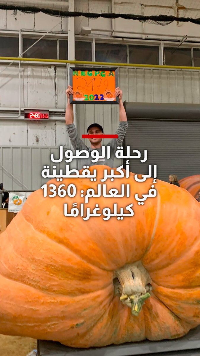 رحلة الوصول إلى أكبر يقطينة في العالم: 1360 كيلوغرامًا