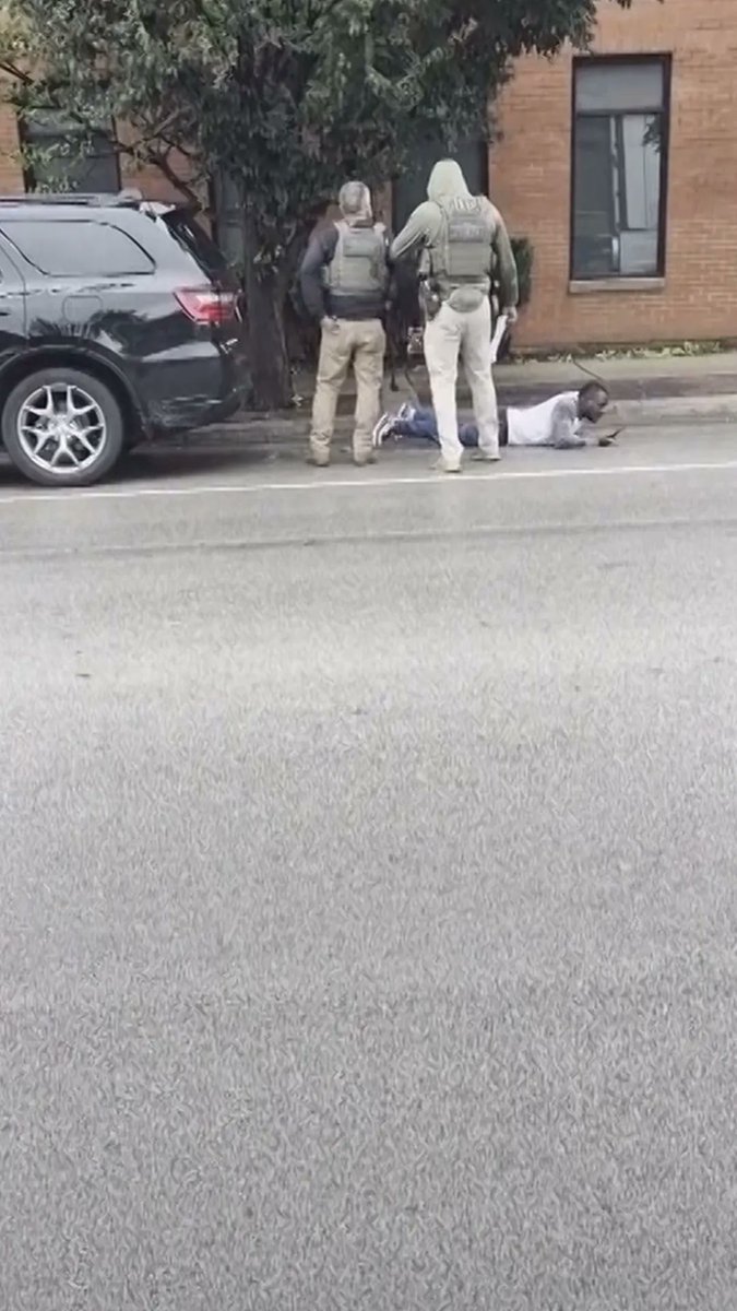 Ryan Garton told AP he saw immigration enforcement agents pinning down a man on the side of the road in a Chicago suburb as he was driving home. He pulled over to document what was happening on video. One agent had his knee on the man’s back and was “beating up on him,” Garton said. An agent told local police that they mistook the man for a fugitive and released him after realizing he is a U.S. citizen, according to a police statement.