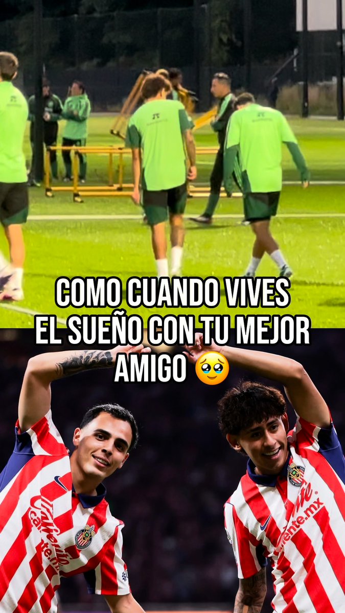 ¡JUNTO A MI CARNAAAAL! 🫂 🥹 Santi Sandoval y Hugo Camberos no se separaban en su primer entrenamiento con el TRI.
