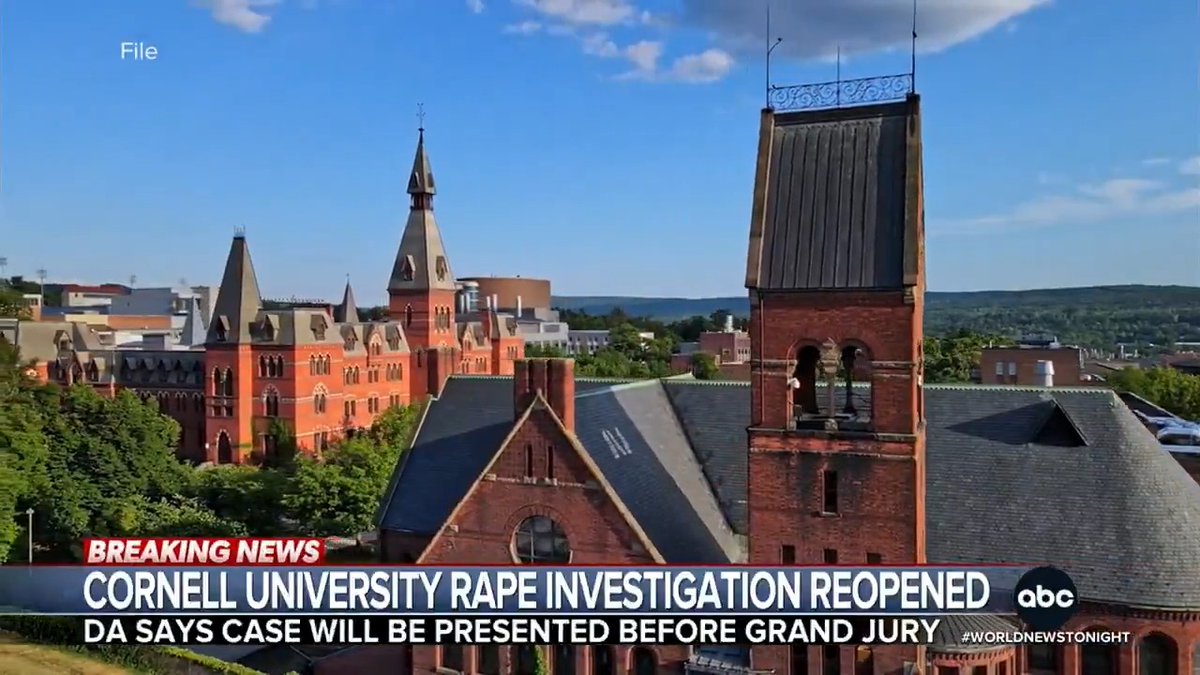Prosecutors are reopening a sexual assault case at Cornell University amid outrage over how the investigation was handled. In a new civil lawsuit, the now-former student claims seven Chi Phi brothers drugged and raped her in 2024. Aaron Katersky reports.
