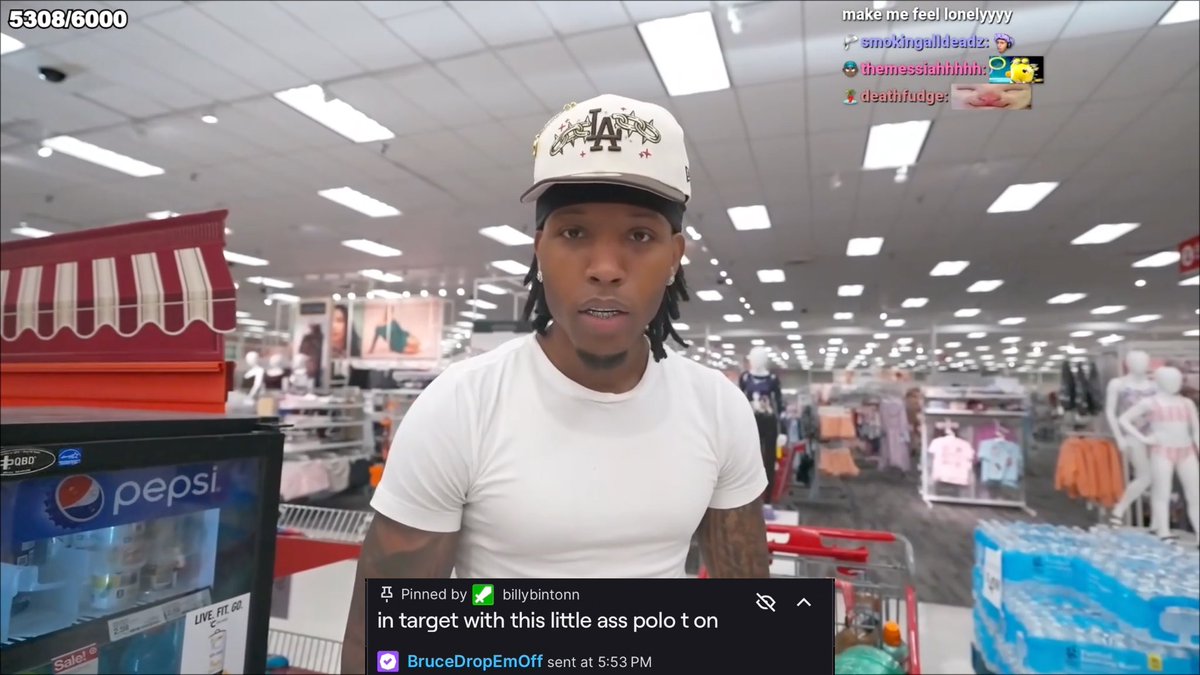 Silky wasn’t having it after BruceDropEmOff typed in his chat, “in Target with this little ass Polo T on” 😭💀 “Bro, n*ggas name drop you. Go get back. Spark your stream up, drink some alcohol and get on bad timing, n*gga.” 😭🔥