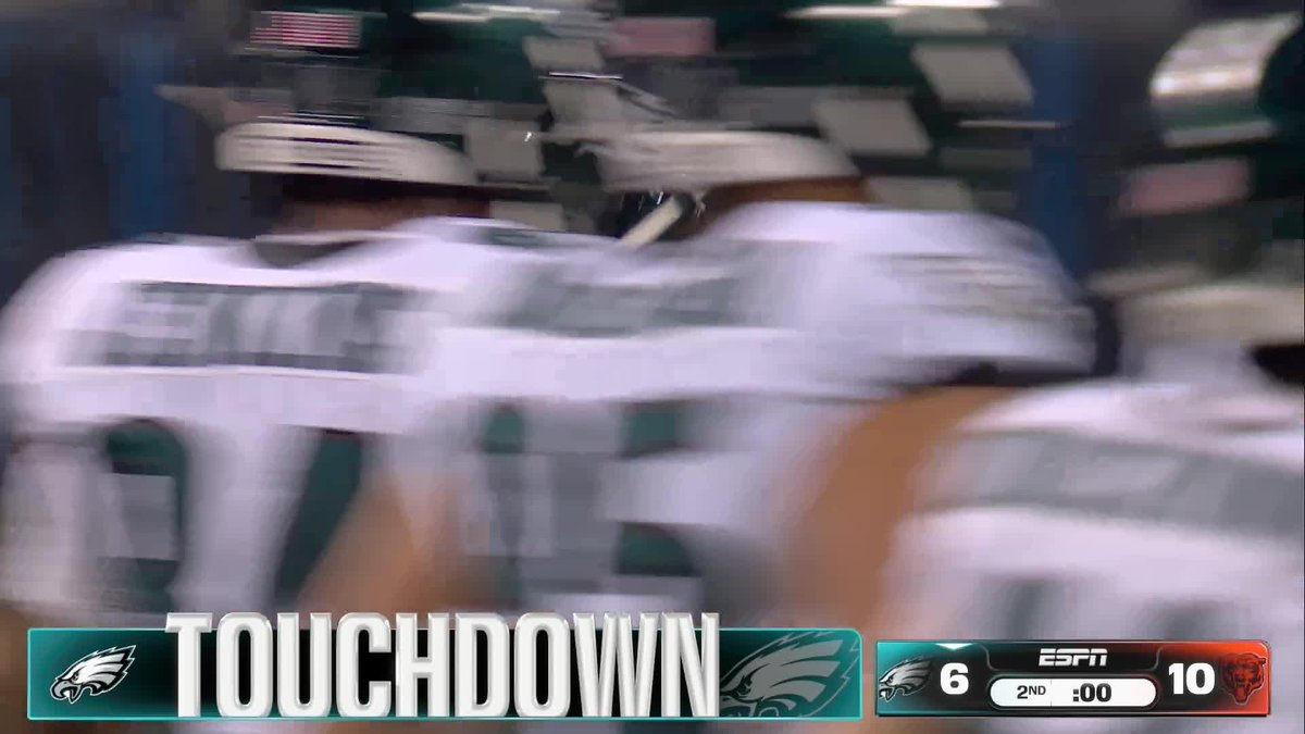 EAGLES TUSH PUSH TD AS TIME RUNS OUT IN THE FIRST HALF ๐ฅ
