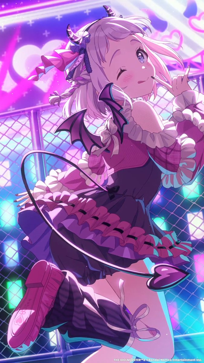💜明日から!💜 #葛城リーリヤ 🖤小悪魔ガシャ ⋆͛┈┈┈┈┈┈┈┈┈┈┈┈┈⋆͛ お楽しみに⬜️