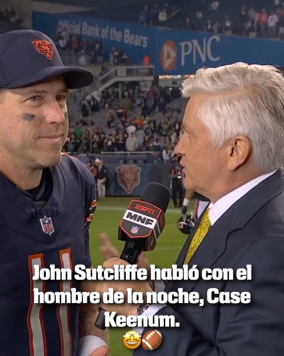 Case Keenum habló con John Sutcliffe luego de su grandioso regreso a la liga en el Monday Night Football.🤩🏈