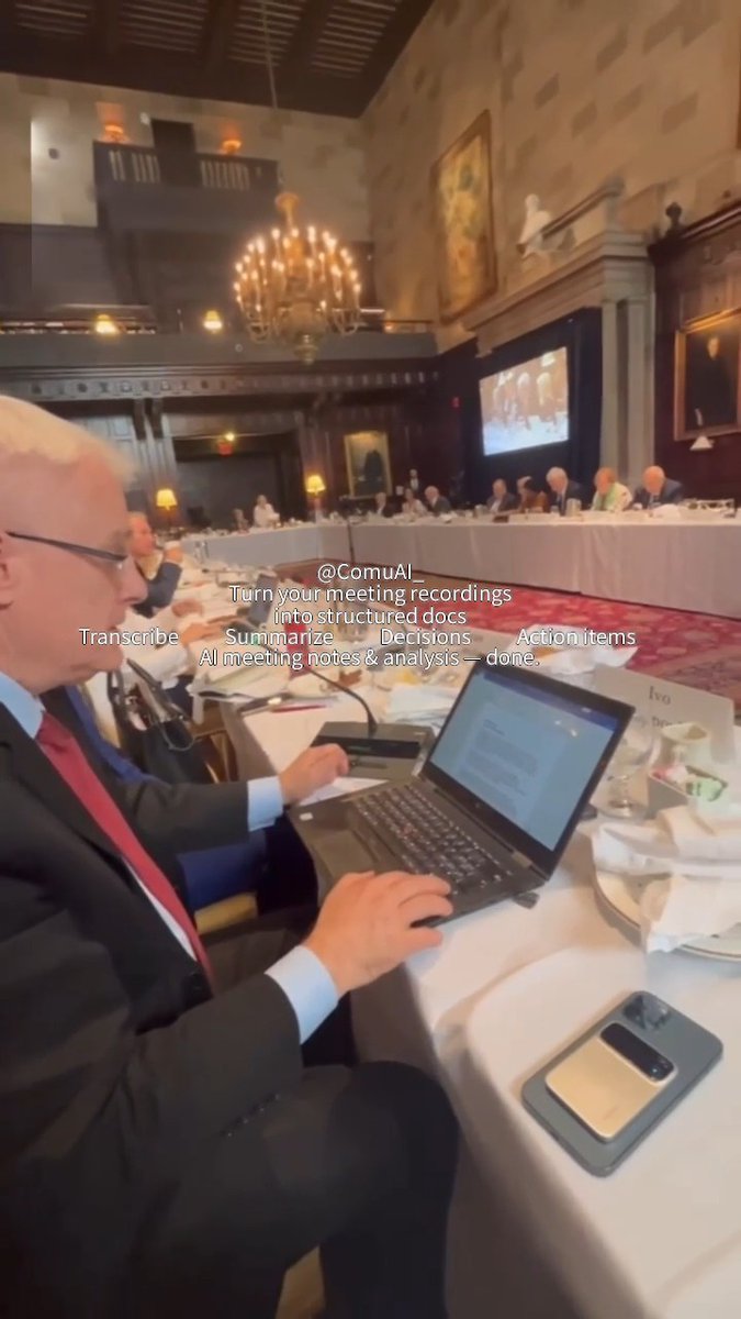 The highest-stakes meetings run on Comu Action Pro by ComuAI. ✅ Transcribe hours of discussion in minutes ✅ Auto-summarize key points & decisions ✅ Extract action items — never miss a follow-up Trusted at international forums. Built for your team.