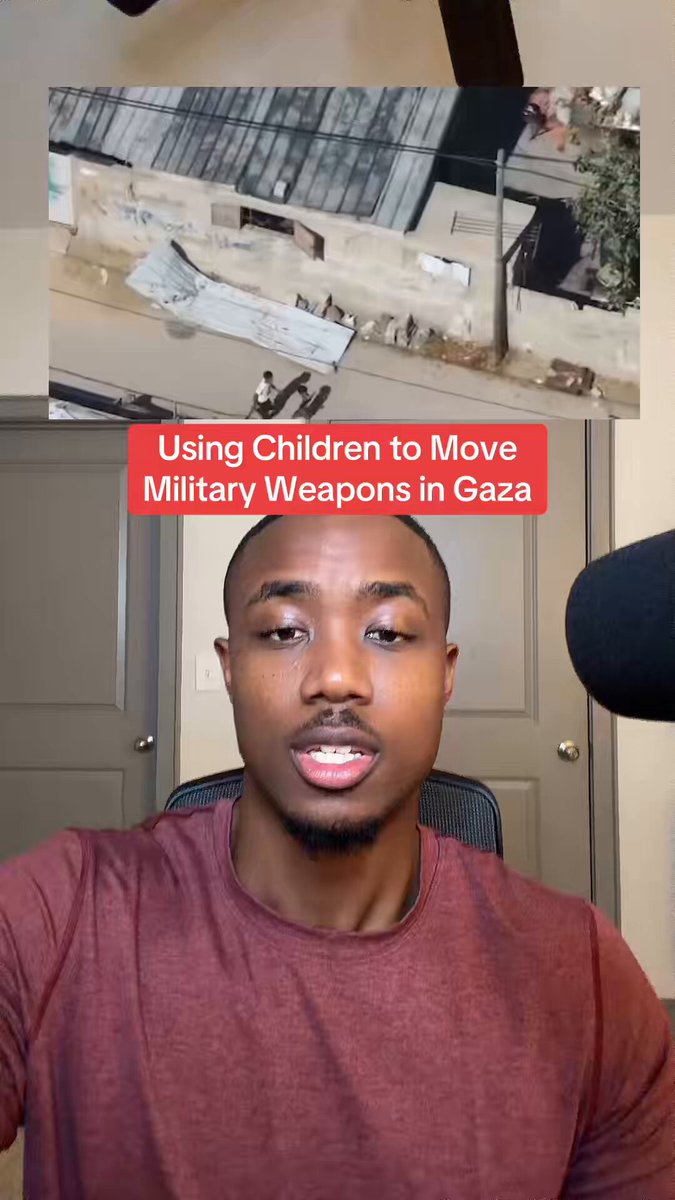 They’re literally using a child as a human shield to move weapons. I find it interesting that the same people who “care so much” about civilian life being lost due to the conflict in Gaza are quiet when terrorists use children as human shields..