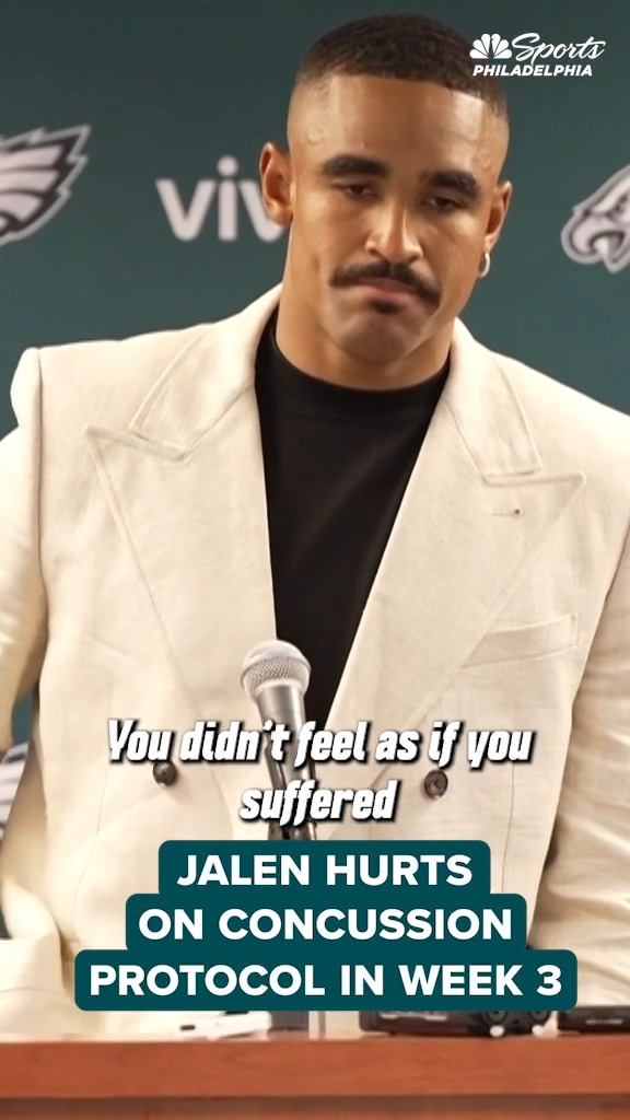 What did Jalen Hurts think of the way the concussion protocol situation unfolded for the Eagles on Monday night against the Bears?
