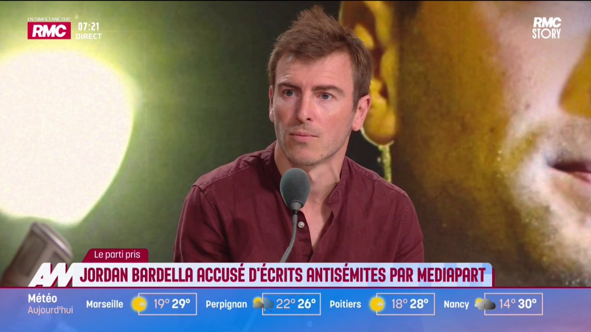 🚨"Un point d'interrogation sur la stratégie de Jordan Bardella ?", une stratégie du tout ou rien ? Antton Rouget, journaliste Médiapart indique que les preuves écrites seront publiées en cas de remise en cause de leur enquête #ApollineMatin