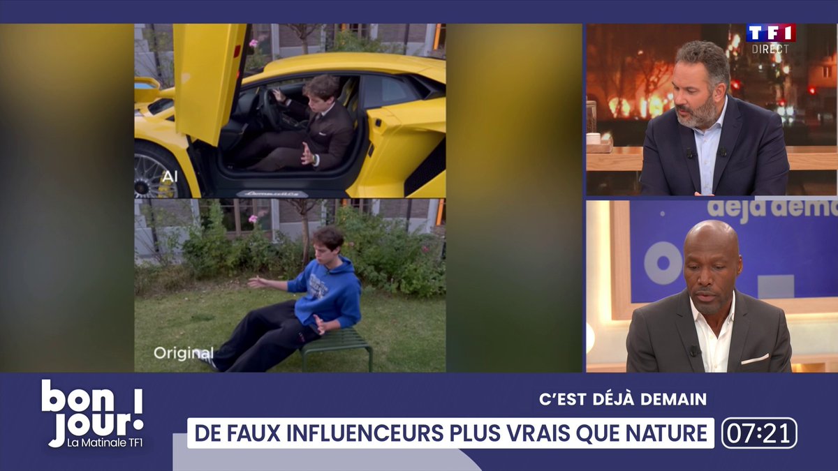 🗣️ "Doutez de tout ce que vous voyez sur les réseaux sociaux." 📱 De faux influenceurs se multiplient sur les réseaux sociaux, arborant un train de vie luxueux. Sauf que tout est réalisé à base d'intelligence artificielle. Vous allez voir, le résultat est bluffant ! ▶️ Anicet Mbida