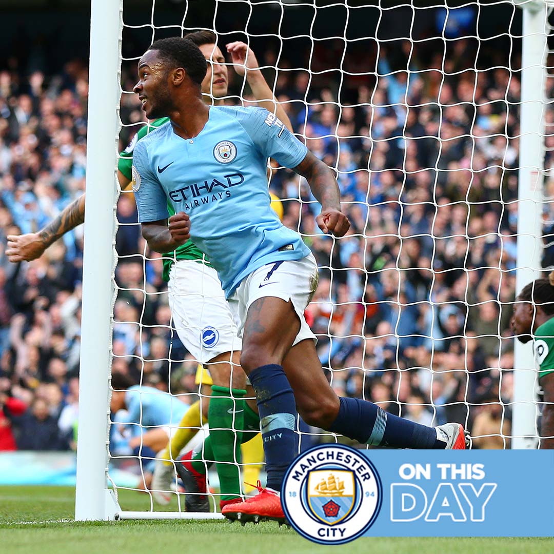 #OnThisDay: #ManCity 2-0 Brighton [2018] ⚽️ [29'] Raheem Raheem Sterling ⚽️ [65'] Sergio Kun Aguero