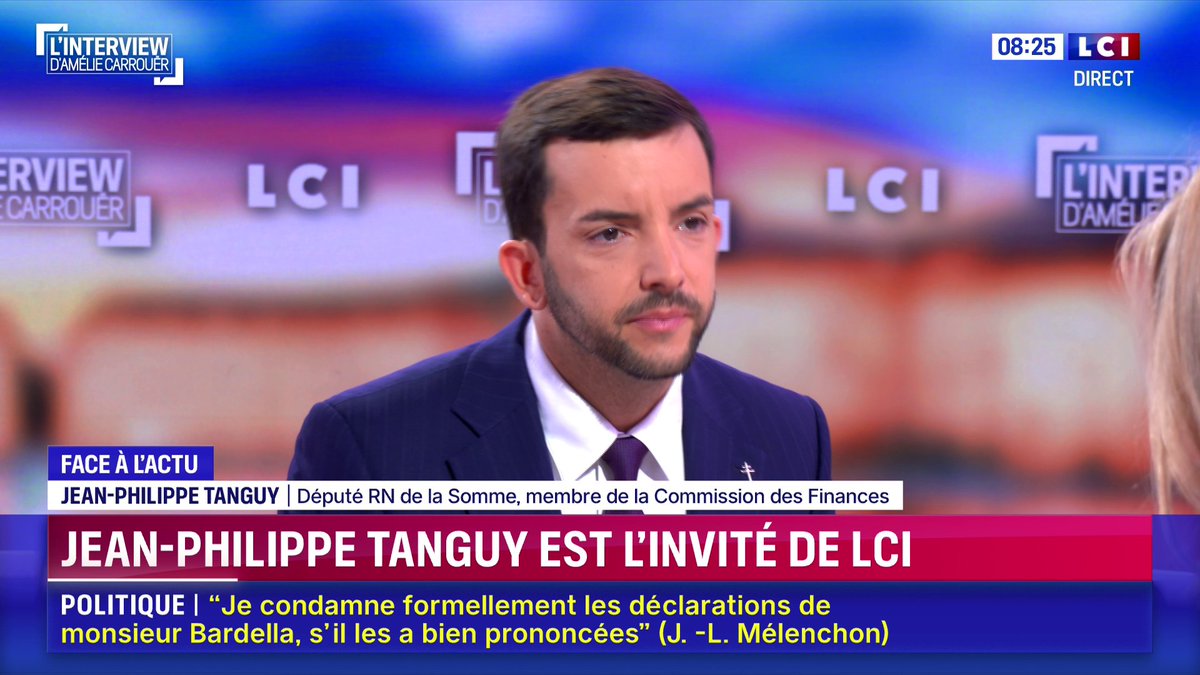 🔴 Écrits antisémites attribués à Jordan Bardella par Mediapart : "Ce sont des propos odieux, ignobles, mais ils ne sont pas du tout attribués à Jordan Bardella", réagit Jean-Philippe Tanguy Ⓜ️ 📺 L'interview d'Amélie Carrouër