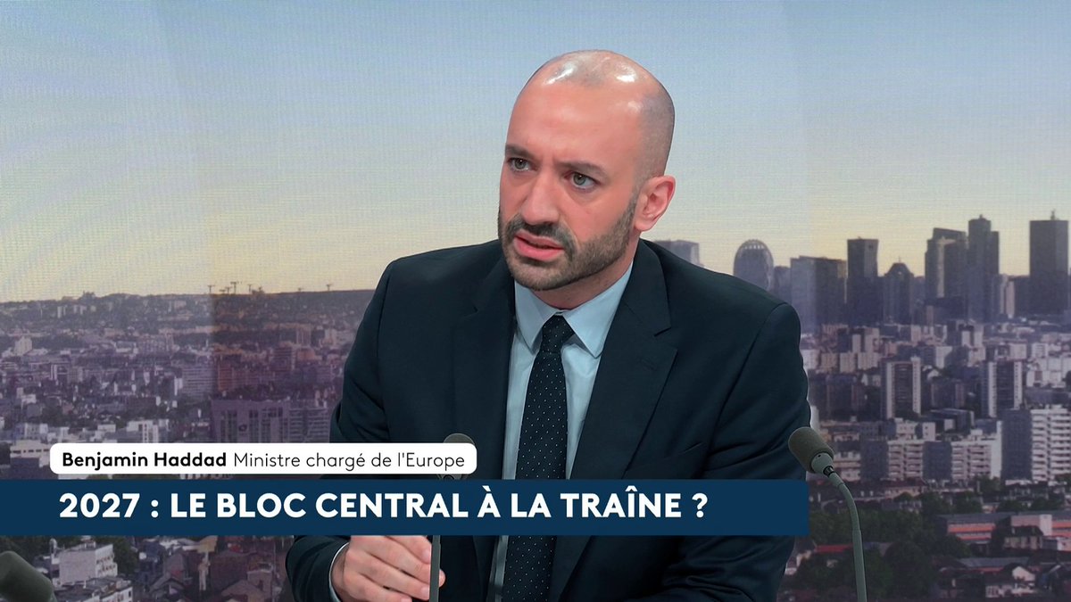 🔴 🗣 "J'ai toujours plaidé pour une alliance entre la droite et le centre", déclare Benjamin Haddad, le ministre chargé de l'Europe, soutien d'Edouard Philippe, qui appelle à "une unité" pour éviter "un duel mortifère" entre Marine Le Pen et Jean Luc Mélenchon. #canal16