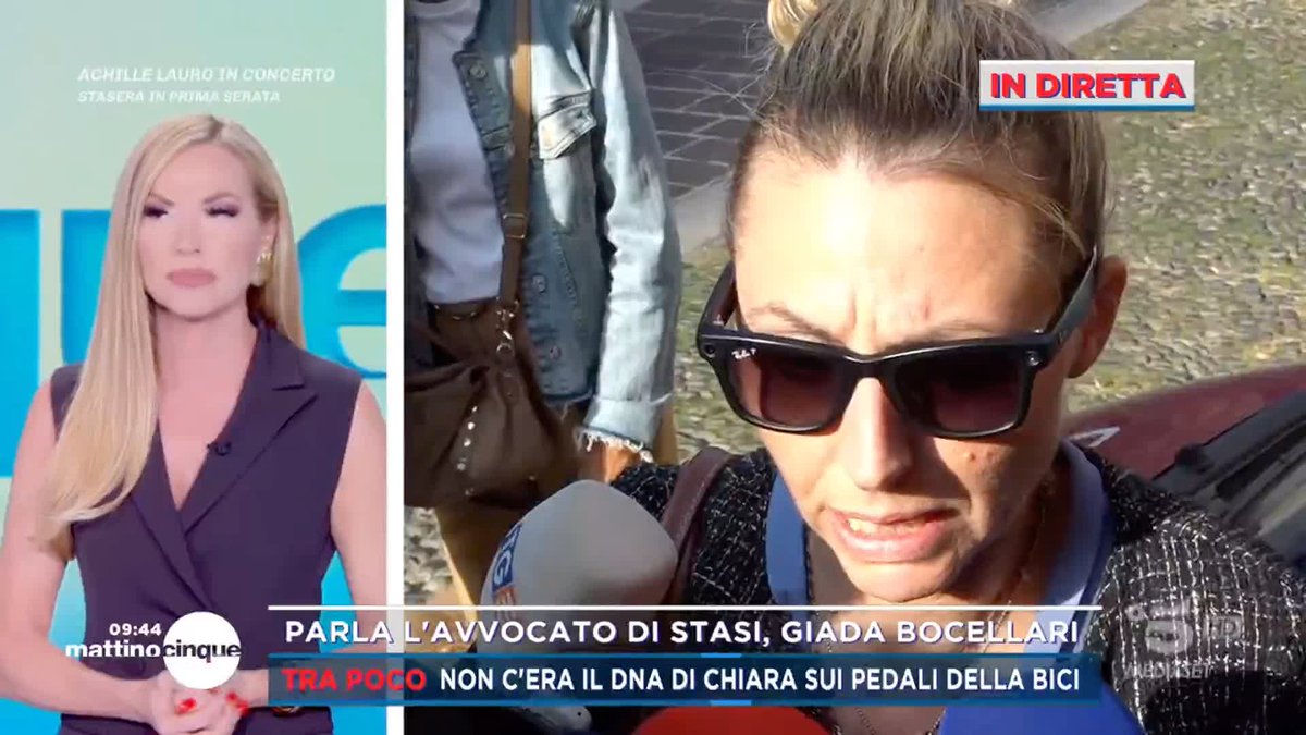 #Garlasco, svolta su Stasi: non c'era il DNA di Chiara sui pedali della bici. Parla l'avvocato Bocellari: "Sono veramente indignata" #Mattino5 è in diretta su #Canale5 e in streaming su Mediaset Infinity