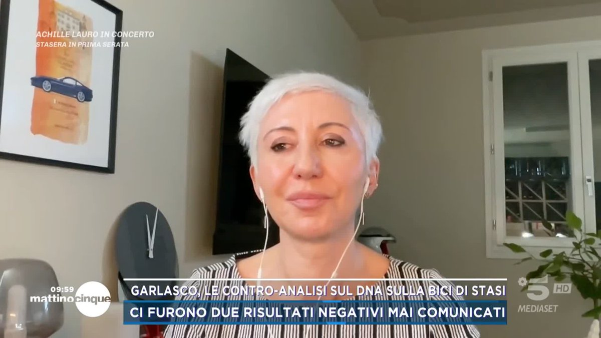 #Garlasco, Grazia Longo sulle analisi dei pedali: "Il tenente Portera non ha svolto le analisi, le ha solo caricate" #Mattino5 è in diretta su #Canale5 e in streaming su Mediaset Infinity
