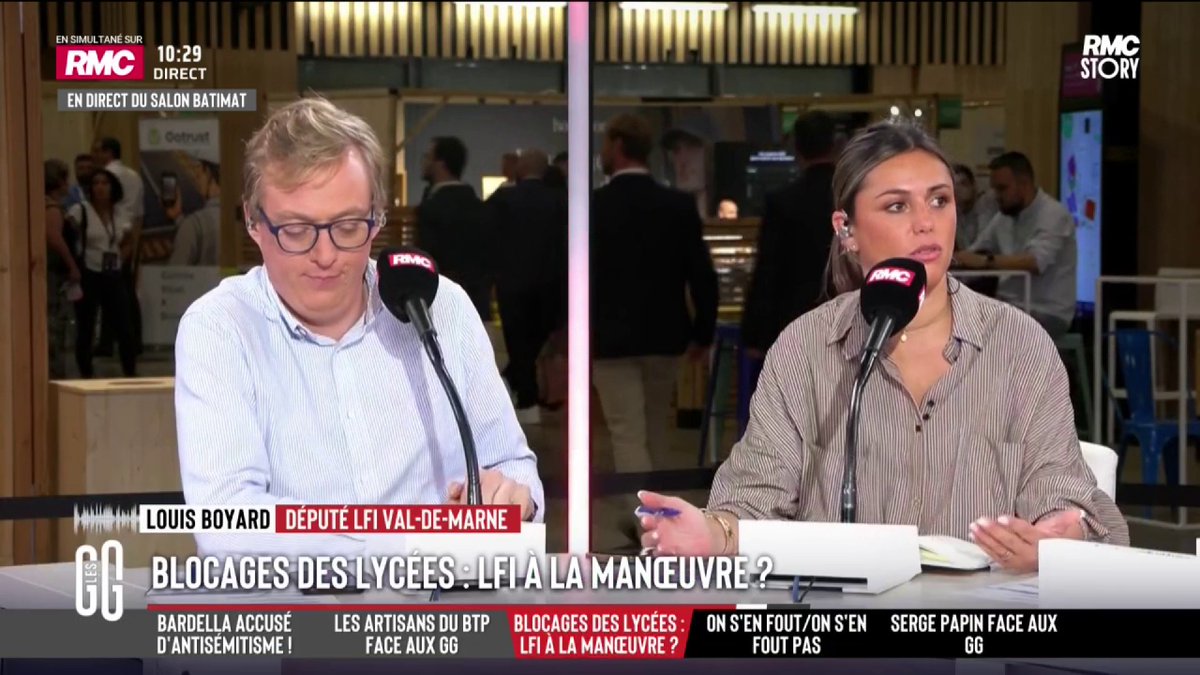 🗣️ Louis Boyard dans les GG : "Les jeunes se sentent oubliés, se sentent méprisés, et du coup ils se mobilisent. Personne ne peut dire qu'ils n'ont pas raison de se battre pour avoir des profs... Et la majorité des mouvements se passent bien."