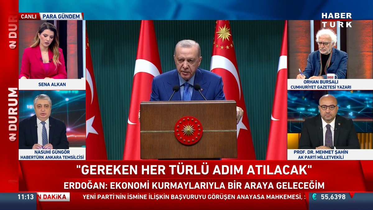 📌Erdoğan, ekonomi kurmaylarını topluyor. Toplantı saat 14'te Beştepe'de yapılacak. Erdoğan: Gereken her türlü adım atılacak. Habertürk Ankara Temsilcisi Nasuhi Güngör #ParaGündem'de anlattı.