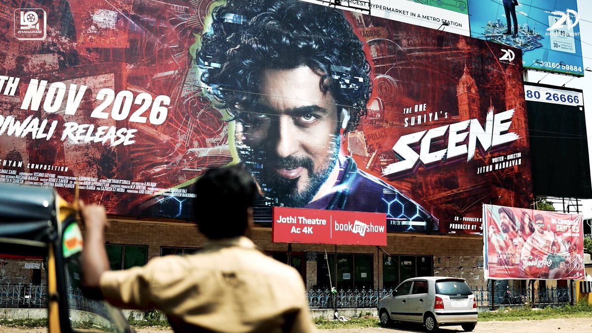 Jothi Theatre just got a whole lot more #SCENE 💥 Suriya Sivakumar Jithu Madhavan #Jyotika #NazriyaFahadh #Naslen Sushin Shyam Ashwini Kale Mashar Hamsa me there Chethan D’Souza Dravid Selvam Lungi boys Suresh Mathiyalagan Sivam C Kabilan Zhagaram Studios Rajsekar Pandian 2D Entertainment Sony Music South India Sathish Scene