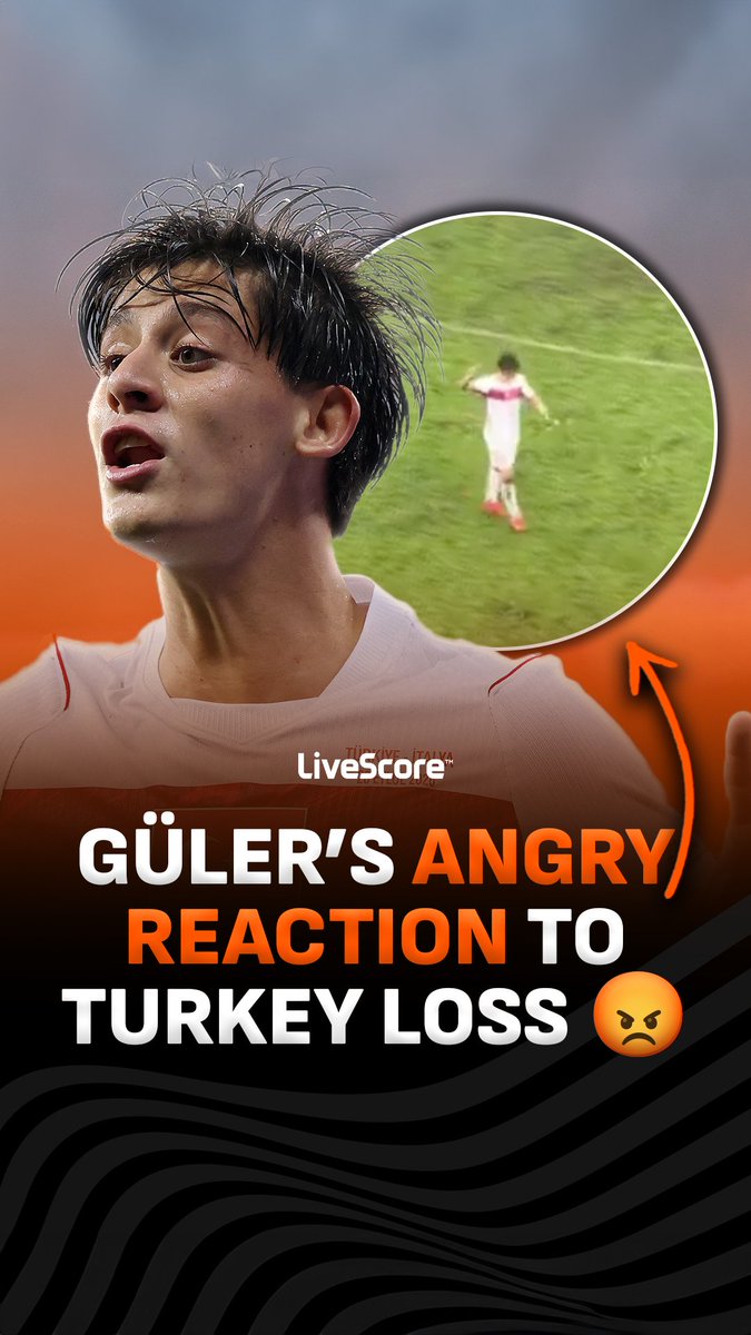 Things just aren’t going Güler’s way in the national team 🤕 Turkey have now lost 4 of their last 5 competitive matches 😬 🎥 / Sinan AKYÜZ